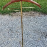 Valet de chambre of the 50s in gilded brass and wood
