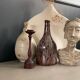 Carved wooden candlestick - 19.5cm