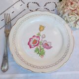 Old flat plates mismatched in earthenware