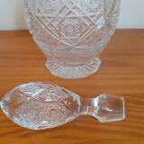 Bohemian cut crystal carafe, very beautiful stopper