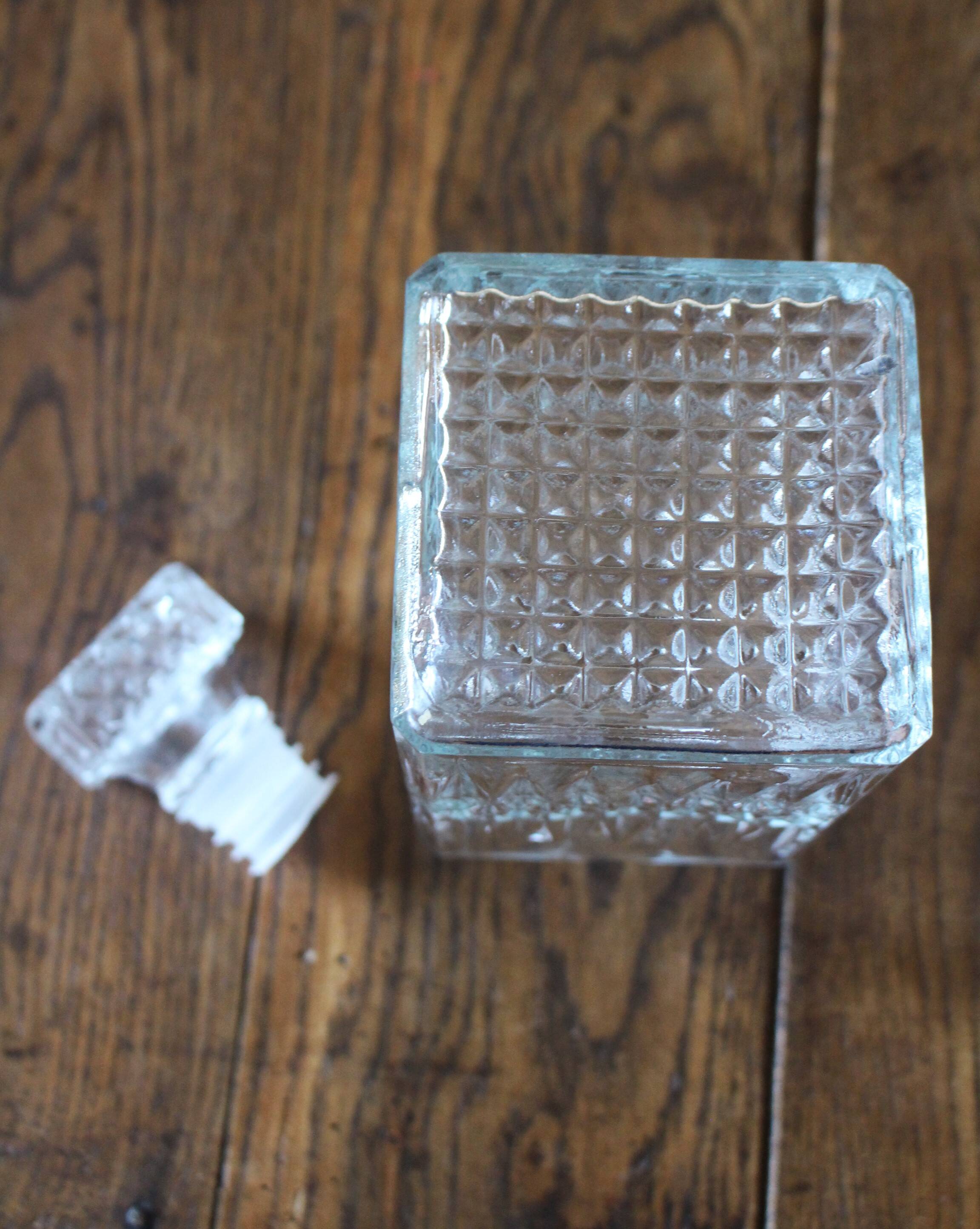 Glass whisky carafe, 80s