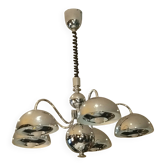Chrome chandelier by gioffredo reggiani, 1970s