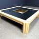 Vintage lacquer coffee table by Alain Delon for Maison Jansen, 1970s