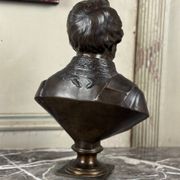 Bronze bust of Admiral Hucos, signed Dubray 1854