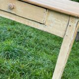 Side table in patinated wood