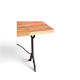 Bistro table, cast iron base and solid oak top.