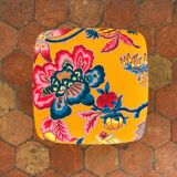 Vintage stool - Upcycling - tapestry - Romy Yellow