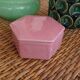 Pink porcelain jewelry box
