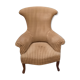 Fauteiuil toad upholstered Napoleon III