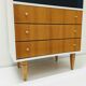 Vintage wooden storage cabinet / chest of drawers spindle feet / bookcase / column