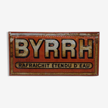 Plaque bistrot métal Byrrh