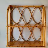 Rattan shelf 60s