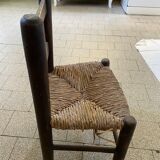 Wooden stool and children's canage