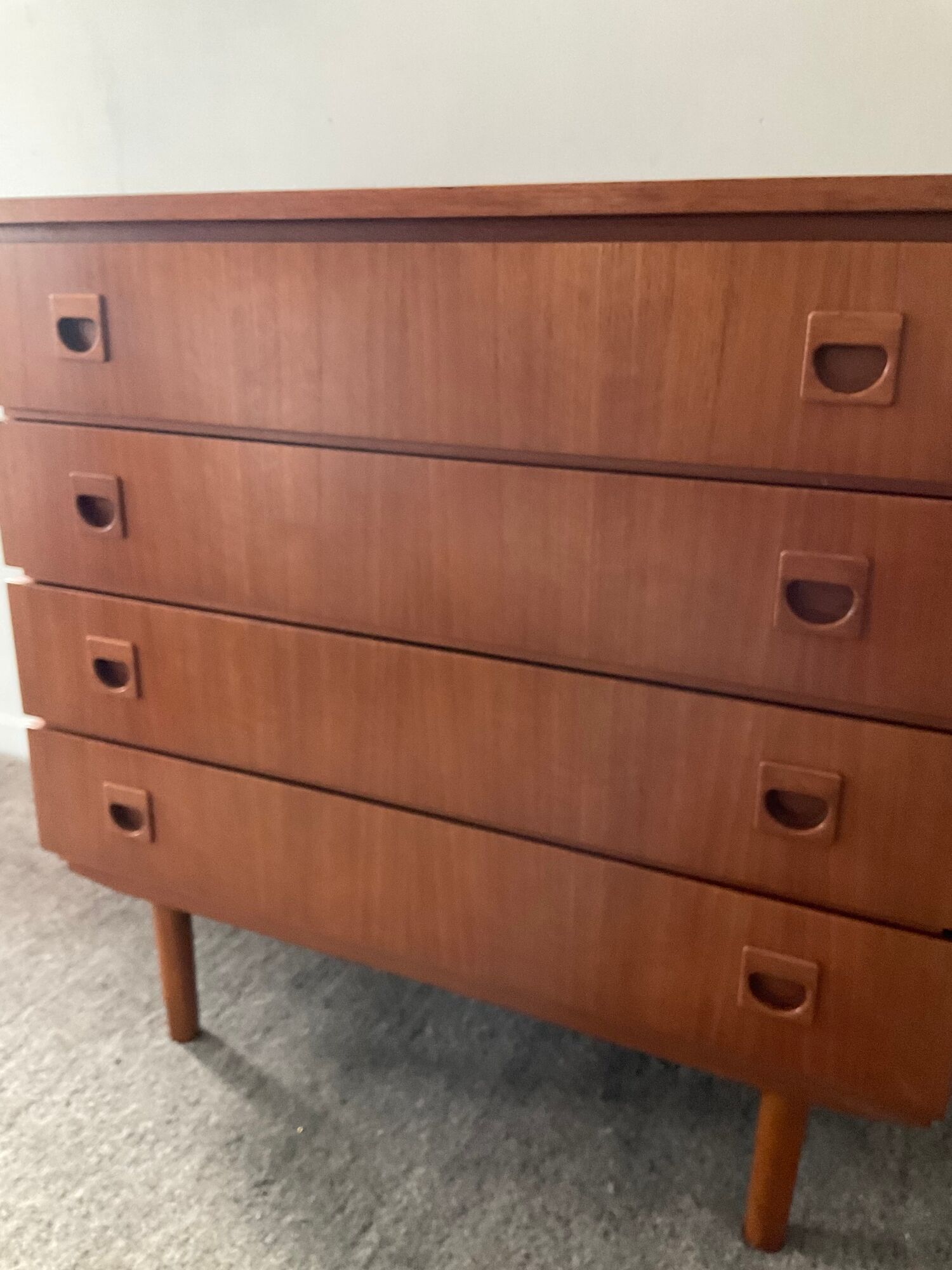 Scandinavian chest of drawers from the 60s in teak