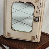 Metal medicine cabinet mirror