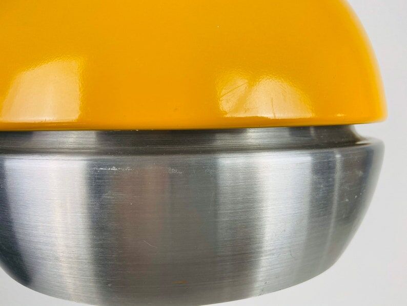 Danish metal pendant lamp, 1970s