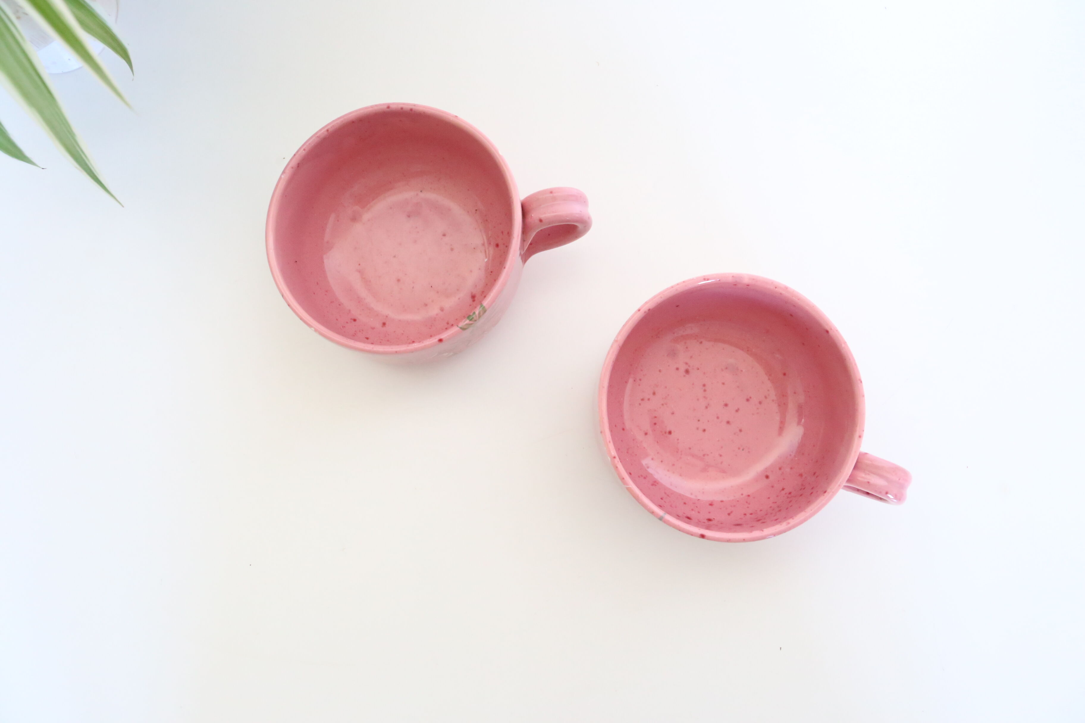 Duo de bols à anses en grès, vintage, 1960