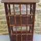 Small vintage bamboo and rattan shelf