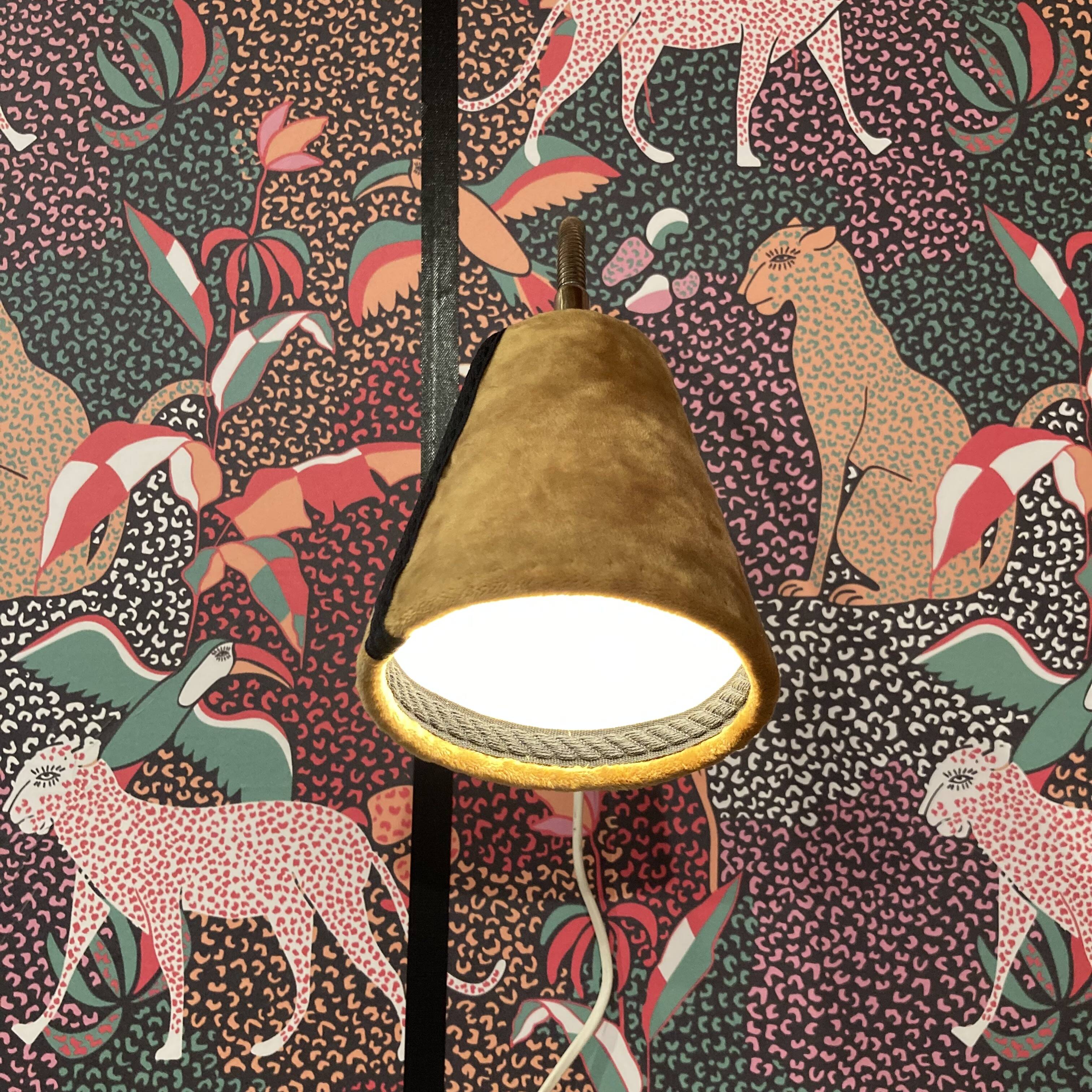 Pair of modular wall lights, Scandinavian design, 1950s.