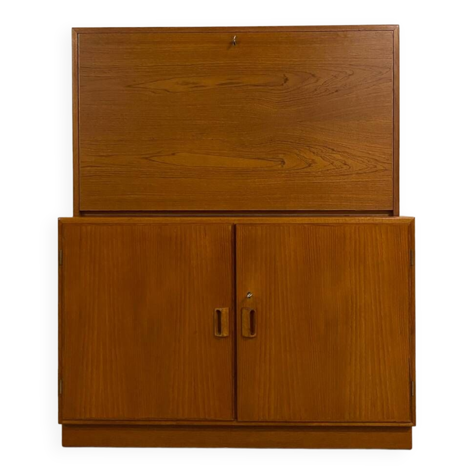 Danish Teak Secretary & Cabinet by Borge Mogensen 60s