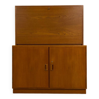 Danish Teak Secretary & Cabinet by Borge Mogensen 60s