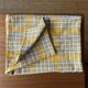 Yellow plaid cotton tablecloth ☐ 140 x 175 cm