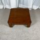 Square modernist coffee table in stained beech veneer, 1970s/80s.