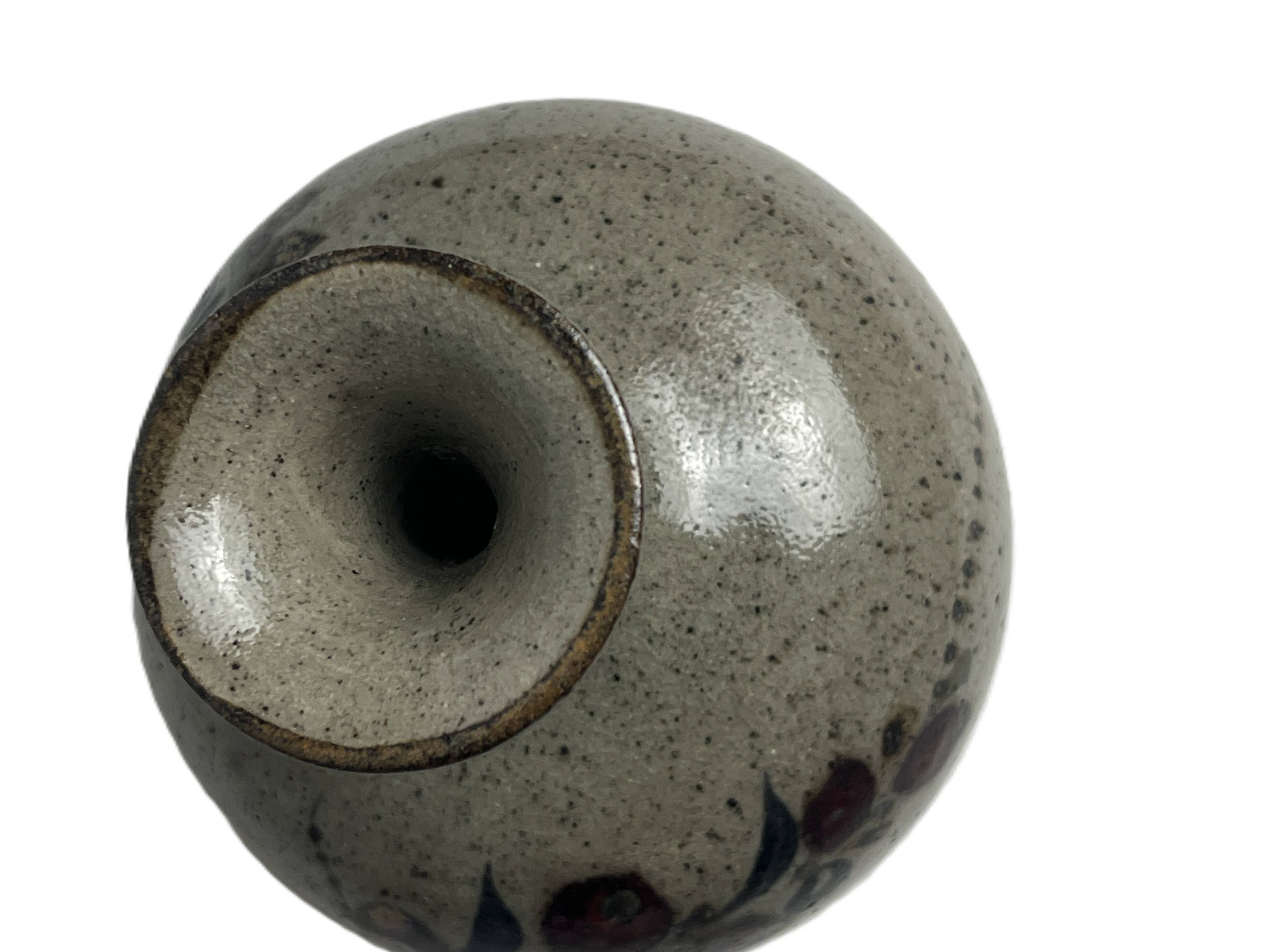 Small Mexican ceramic vase Tonala 20th century