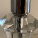Pied de lampe de table en verre hexagonal 1940 G. Humbert