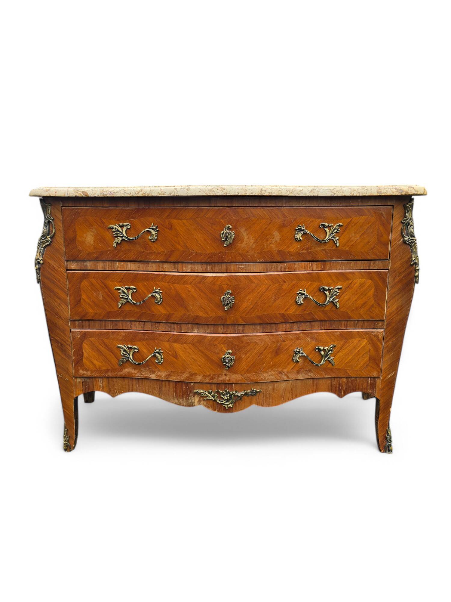 Commode style Louis XV dessus marbre