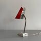 Table lamp with a red metal head, 1960, Germany