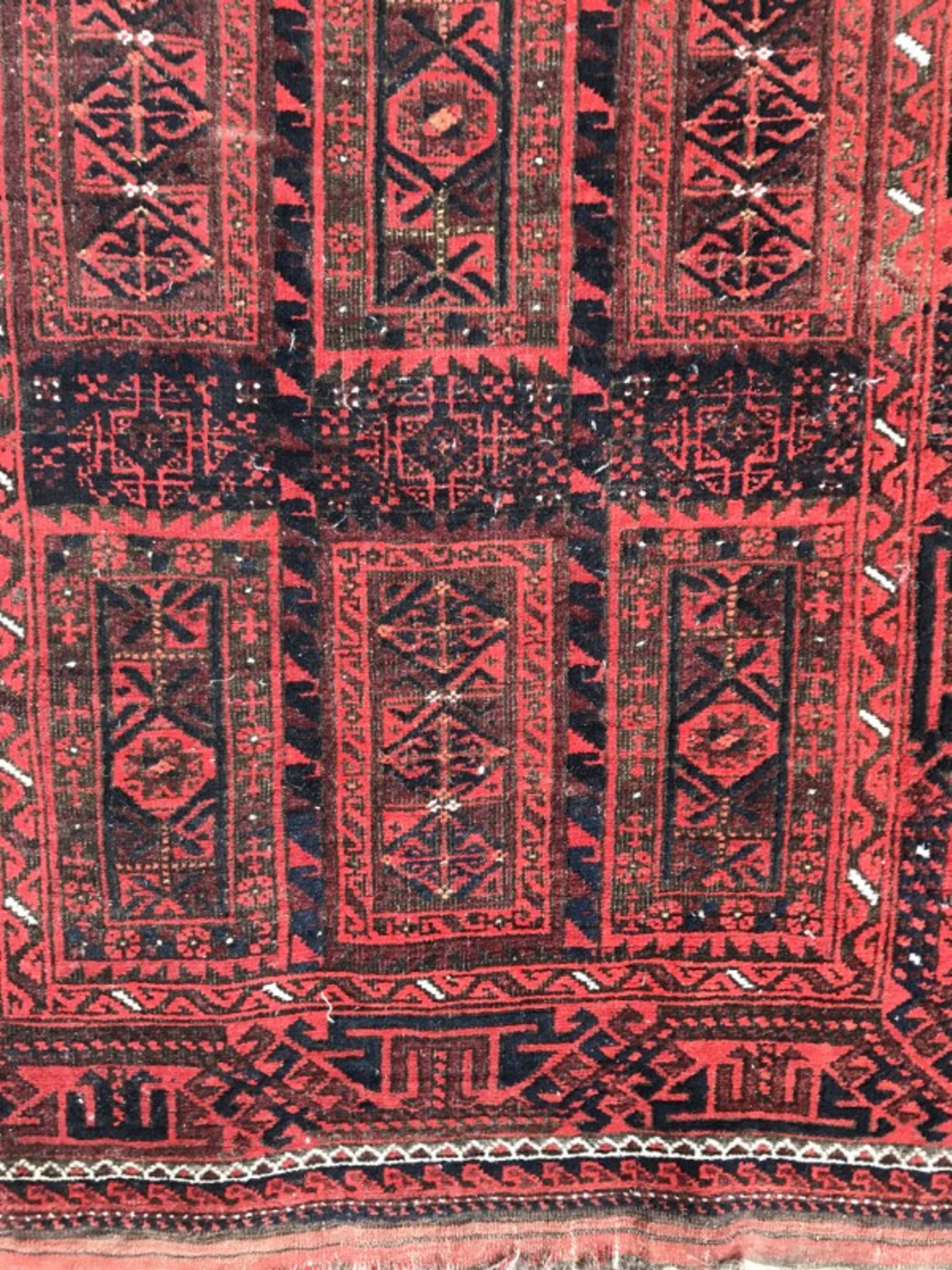 Carpet former Turkmen Belutch done Afghan hand 94 X 184 CM