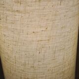 pair of taupe ceramic bedside lamps with linen lampshade 37x15