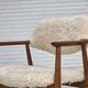 1960s, Danish design by Erik Kirkegaard, model 43, genuine sheepskin.
