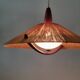 Vintage sisal hanging lamp by Temde Leuchten, 1965