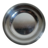 Plat rond Christofle en métal argenté