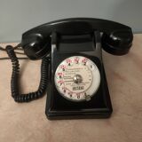 Black bakelite telephone, 1950s