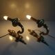 Bronze wall lamps