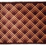 Carpet old Chinese art deco is 91cm x 150cm hand 1920 s