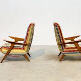 1970's Italian lounge chairs with a funky twist