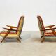 1970's Italian lounge chairs with a funky twist