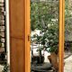 Superb Bonnetière Art Nouveau cabinet in lemon tree
