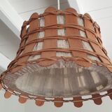 Rattan and wood suspension