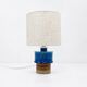 Lampe de table en grès bleu par Inger Persson pour Rörstrand, Suède, années