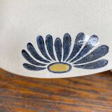 Large art deco tureen in Somain earthenware, mushroom lid