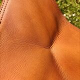 Genuine Leather Folding Stool