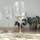 6 crystal red wine glasses Mikasa model Stephanie