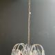 Lustre design en chrome et cristaux de Angelo Gaetano Sciolari. Vers 1970