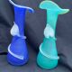 Glass paste vase, art glassworks from Toul, France
