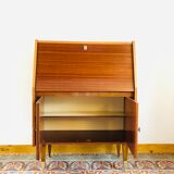 Vintage secretary in varnished mahogany 1970